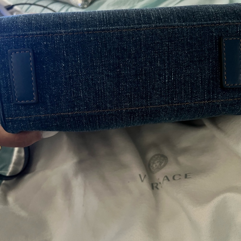 VERSACE denim Le Medusa mini tote - Picture 3 of 8